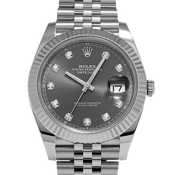 ロレックス デイトジャスト 41 126334G スレート/ダイヤモンド メンズ 時計 【新品】【wristwatch】