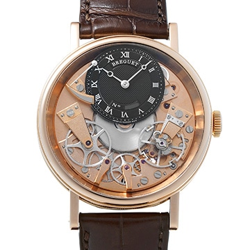 ブレゲ トラディション 7057BR/R9/9W6 ブラック/スケルトン メンズ 時計 【中古】【wristwatch】