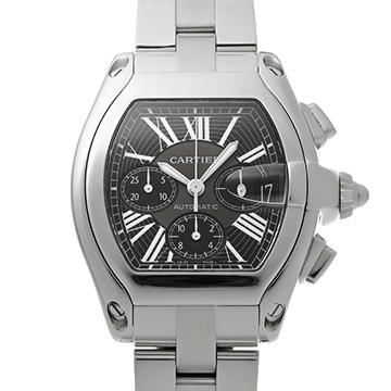 カルティエ ロードスター クロノグラフ W62020X6 ブラック メンズ 時計 【中古】【wristwatch】
