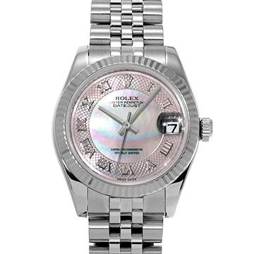 ロレックス デイトジャスト 178274 ピンクシェル ユニセックス 時計 【中古】【wristwatch】