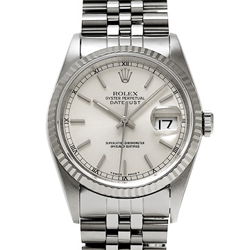 ロレックス デイトジャスト 16234 シルバー メンズ 時計 【中古】【wristwatch】
