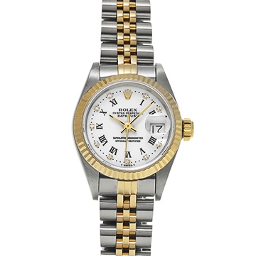 ロレックス デイトジャスト 69173G ホワイト/ダイヤモンド レディース 時計 【中古】【wristwatch】