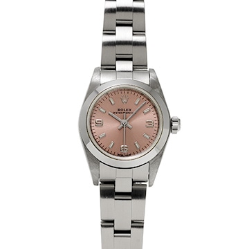 ロレックス オイスターパーペチュアル 76080 ピンク レディース 時計 【中古】【wristwatch】