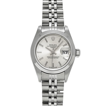 ロレックス オイスターパーペチュアル デイト 79160 シルバー レディース 時計 【中古】【wristwatch】