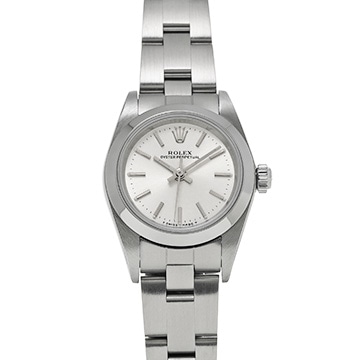 ロレックス オイスターパーペチュアル 76080 シルバー レディース 時計 【中古】【wristwatch】