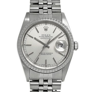 ロレックス デイトジャスト 36 16220 シルバー メンズ 時計 【中古】【wristwatch】