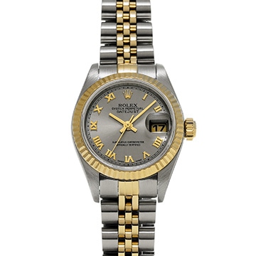 ロレックス デイトジャスト 79173 グレー レディース 時計 【中古】【wristwatch】