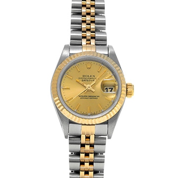 ロレックス デイトジャスト  69173 シャンパン レディース 時計 【中古】【wristwatch】