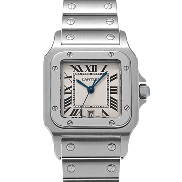 カルティエ サントスガルベ LM W20060D6 シルバー レディース 時計 【中古】【wristwatch】