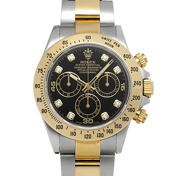 ロレックス コスモグラフ デイトナ 116523G ブラック/ダイヤモンド メンズ 時計 【中古】【wristwatch】