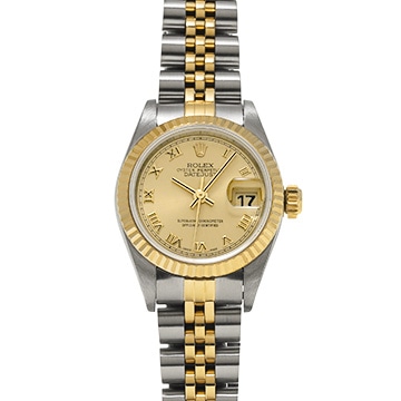 ロレックス デイトジャスト  69173 シャンパン レディース 時計 【中古】【wristwatch】