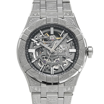 モーリス ラクロア アイコン スケルトン アーバン トリビュート AI6007-SS009-030-1 ダークグレー メンズ 時計 【中古】【wristwatch】