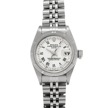 ロレックス オイスターパーペチュアル 69190 ホワイト レディース 時計 【中古】【wristwatch】
