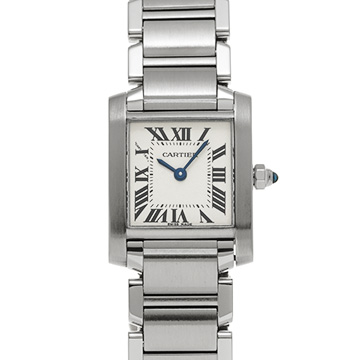 カルティエ タンクフランセーズ SM　 W51008Q3 シルバー レディース 時計 【中古】【wristwatch】