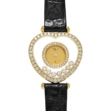 ショパール ハッピーダイヤモンド 20/5679 シャンパン/ダイヤモンド レディース 時計 【中古】【wristwatch】