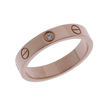 カルティエ ミニラブリング #53 1PD ゴールド K18ピンクゴールド PG レディース ジュエリー 【中古】【jewelry】