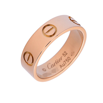 カルティエ ラブリング #52 ピンク K18ピンクゴールド PG レディース ジュエリー 【中古】【jewelry】