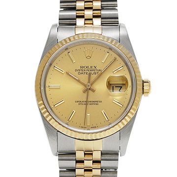 ロレックス デイトジャスト 36 16233 シャンパン メンズ 時計 【中古】【wristwatch】