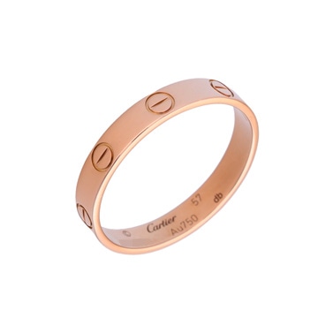 カルティエ ミニラブリング #57 ピンク K18ピンクゴールド PG レディース ジュエリー 【中古】【jewelry】
