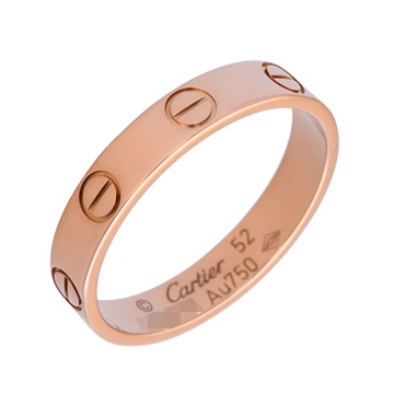 カルティエ ミニラブリング #52 ピンク K18ピンクゴールド PG レディース ジュエリー 【中古】【jewelry】
