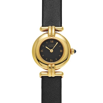 カルティエ マスト コリゼ  ヴェルメイユ SM 590002 ブラック レディース 時計 【中古】【wristwatch】