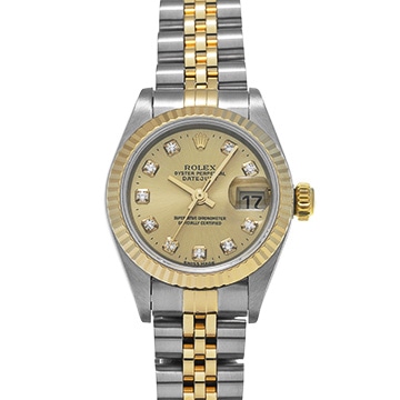 ロレックス デイトジャスト 79173G シャンパン/ダイヤモンド レディース 時計 【中古】【wristwatch】