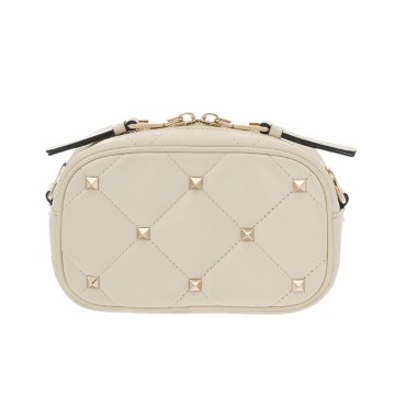ヴァレンティノ ロックスタッズ ホワイト レザー メンズ バッグ 【中古】【bag】