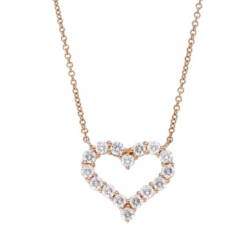 ティファニー センチメンタルハート ネックレス ピンク K18ピンクゴールド PG レディース ジュエリー 【中古】【jewelry】