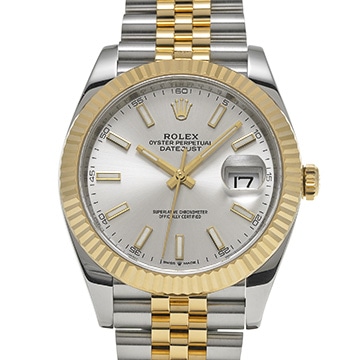 ロレックス デイトジャスト 41 126333 シルバー メンズ 時計 【中古】【wristwatch】
