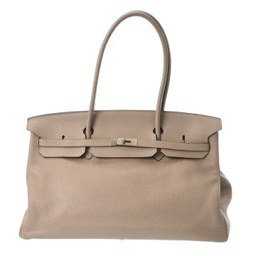 エルメス バーキン 45 ロングショルダー トゥルティエールグレー トリヨンクレマンス レディース バッグ 【中古】【bag】