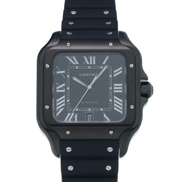 カルティエ サントス ドゥ カルティエ LM WSSA0039 ブラック メンズ 時計 【中古】【wristwatch】