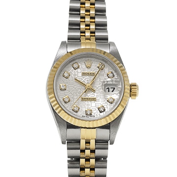 ロレックス デイトジャスト 69173G シルバーコンピュータ/ダイヤモンド レディース 時計 【中古】【wristwatch】