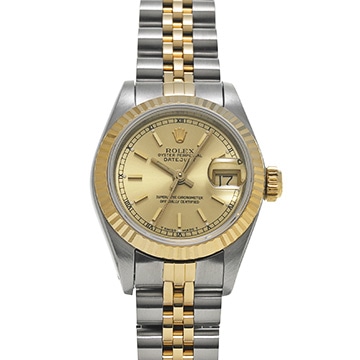 ロレックス デイトジャスト  69173 シャンパン レディース 時計 【中古】【wristwatch】
