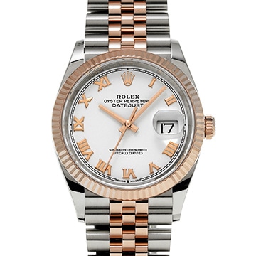 ロレックス デイトジャスト 36 126231 ホワイト メンズ 時計 【中古】【wristwatch】