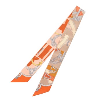 エルメス ツイリー CAVAL CADOUR REMIX マルチカラー 064395S シルク100％ レディース 【新品】【other】