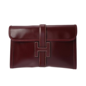 エルメス ジジェ PM ルージュアッシュ ボックスカーフ ユニセックス バッグ 【中古】【bag】
