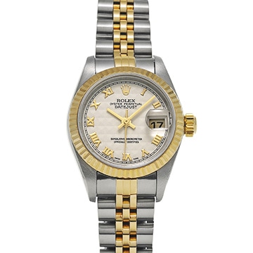 ロレックス デイトジャスト 79173 アイボリーピラミッド レディース 時計 【中古】【wristwatch】