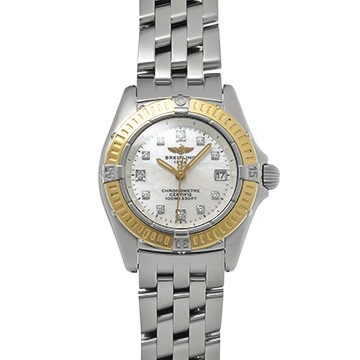 ブライトリング カリスティーノ D724A44PA ホワイトシェル/ダイヤモンド レディース 時計 【中古】【wristwatch】