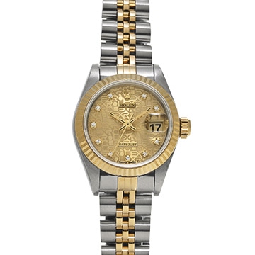 ロレックス デイトジャスト 26 69173G シャンパンコンピュータ/ダイヤモンド レディース 時計 【中古】【wristwatch】