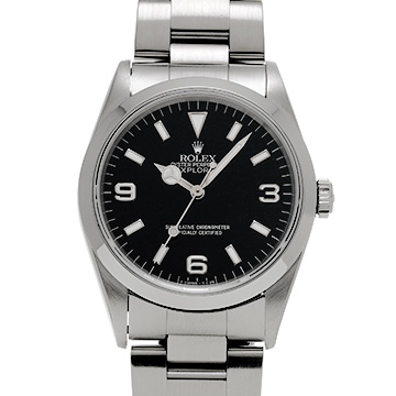 ロレックス エクスプローラー 14270 ブラック メンズ 時計 【中古】【wristwatch】