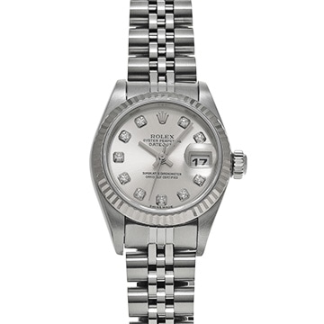 ロレックス デイトジャスト 79174G シルバー/ダイヤモンド レディース 時計 【中古】【wristwatch】