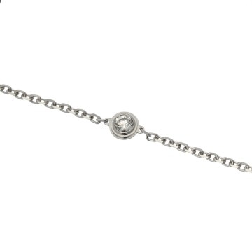 カルティエ ダムール ブレスレット MM ダイヤ シルバー K18ホワイトゴールド WG レディース ジュエリー 【中古】【jewelry】