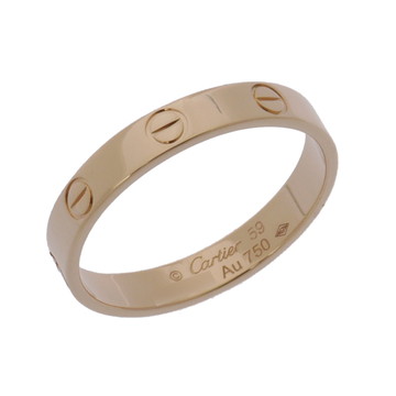 カルティエ ミニラブ リング #59 ゴールド K18イエローゴールド YG レディース ジュエリー 【中古】【jewelry】