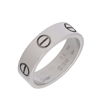 カルティエ ラブリング #56 シルバー K18ホワイトゴールド WG ユニセックス ジュエリー 【中古】【jewelry】