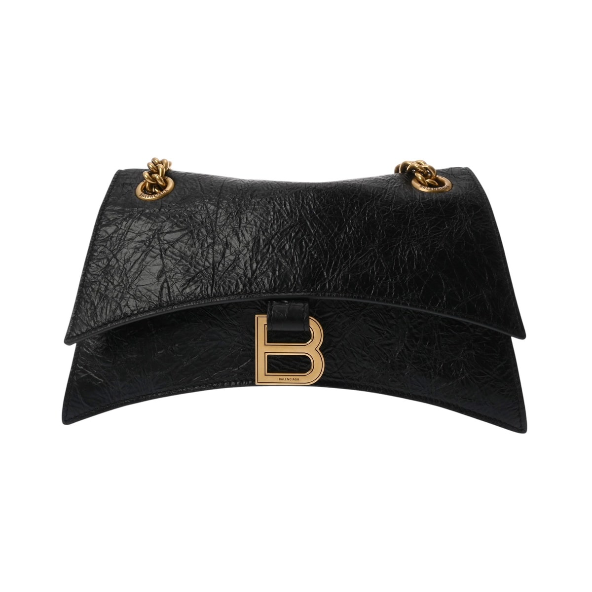バレンシアガ クラッシュスモール トートバッグ ブラック 781920 カーフレザー レディース バッグ 【未使用】【bag】