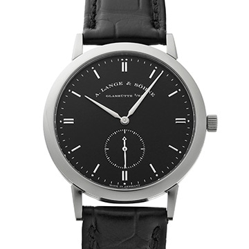 ランゲ＆ゾーネ サクソニア 215.029 ブラック メンズ 時計 【中古】【wristwatch】