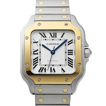 カルティエ サントス ドゥ カルティエ MM W2SA0016 シルバー メンズ 時計 【中古】【wristwatch】