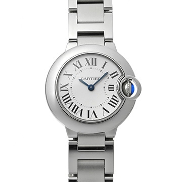 カルティエ バロンブルー ドゥ カルティエ 28mm WSBB0067 シルバー レディース 時計 【中古】【wristwatch】