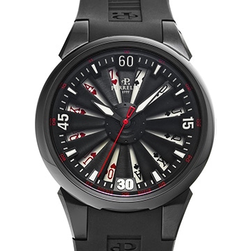 ペルレ タービン ポーカー A4018/1 スケルトン メンズ 時計 【中古】【wristwatch】