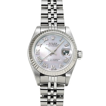 ロレックス デイトジャスト 79174NA ホワイトシェル レディース 時計 【中古】【wristwatch】